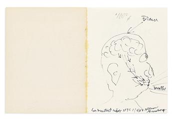 ALLEN GINSBERG (1926-1997) Four pocket poetry collections, each inscribed and with an original ink drawing.